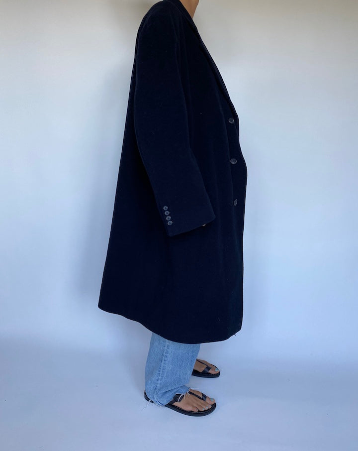 VINTAGE OVERSIZED NAVY RALPH LAUREN COAT 3046