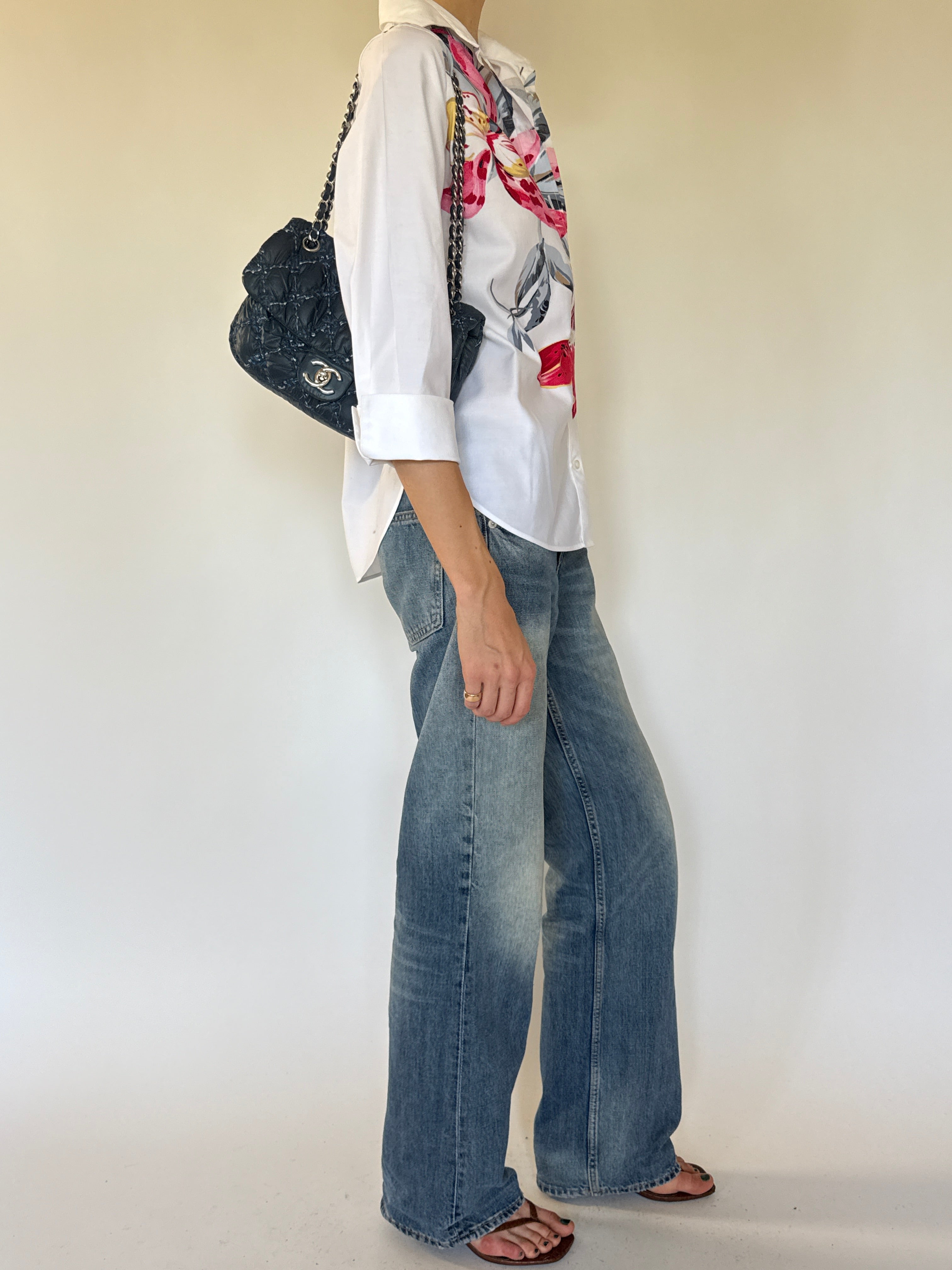 Vintage floral shirt side view