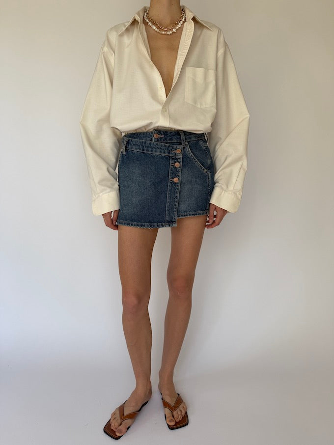 Vintage Oversized Shirt cream 6115
