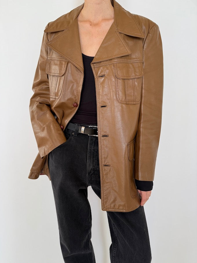 Leather jacket, vintage leather jacket, svc, shopvintagecollection