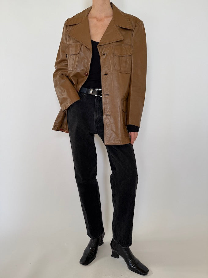 Leather jacket, vintage leather jacket, svc, shopvintagecollection