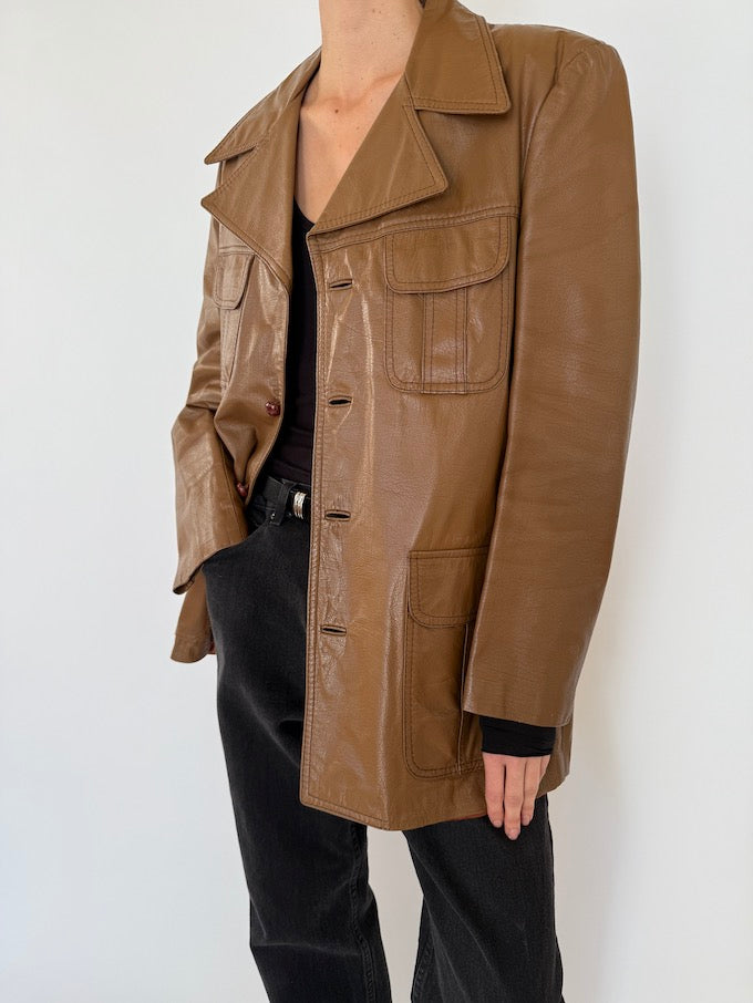 Leather jacket, vintage leather jacket, svc, shopvintagecollection