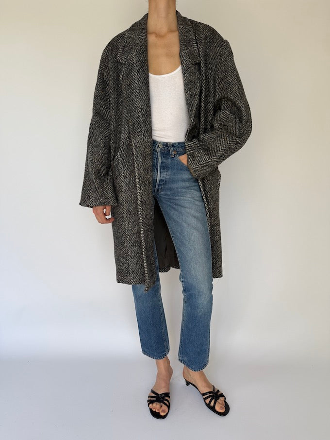 Vintage Herringbone Coat 6080