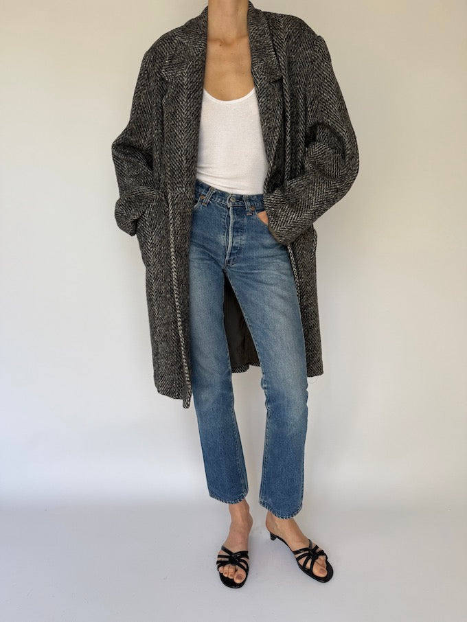 Vintage Herringbone Coat 6080