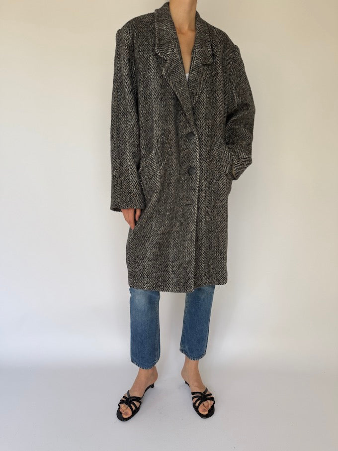 Vintage Herringbone Coat 6080