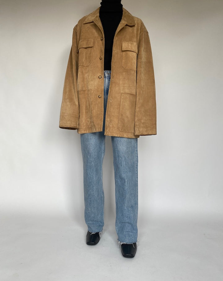 VINTAGE OVERSIZED SUEDE LEATHER SHIRT-JACKET 1769