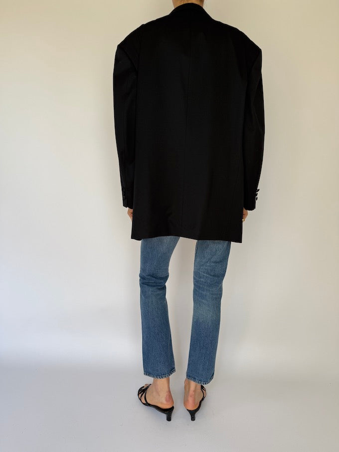 Vintage oversized blazer black 6067