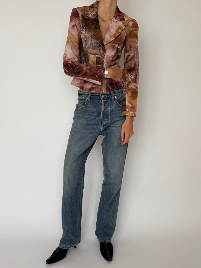 Vintage Artistic Abstract Blazer 6541