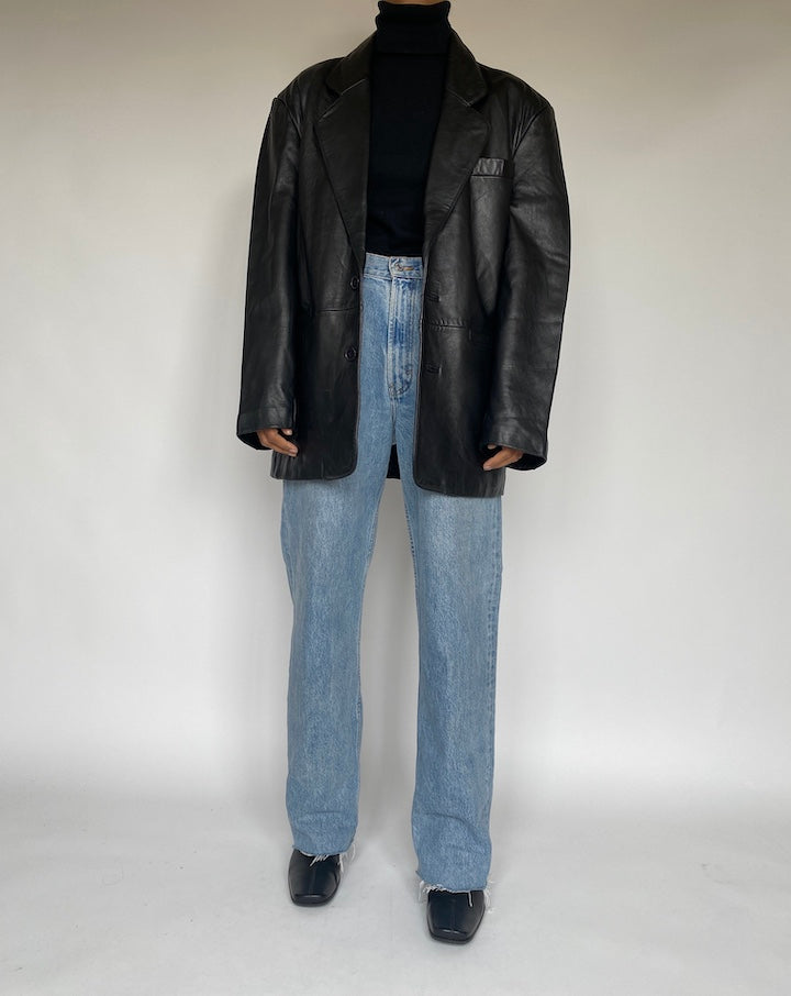VINTAGE BLACK LEATHER JACKET 1773