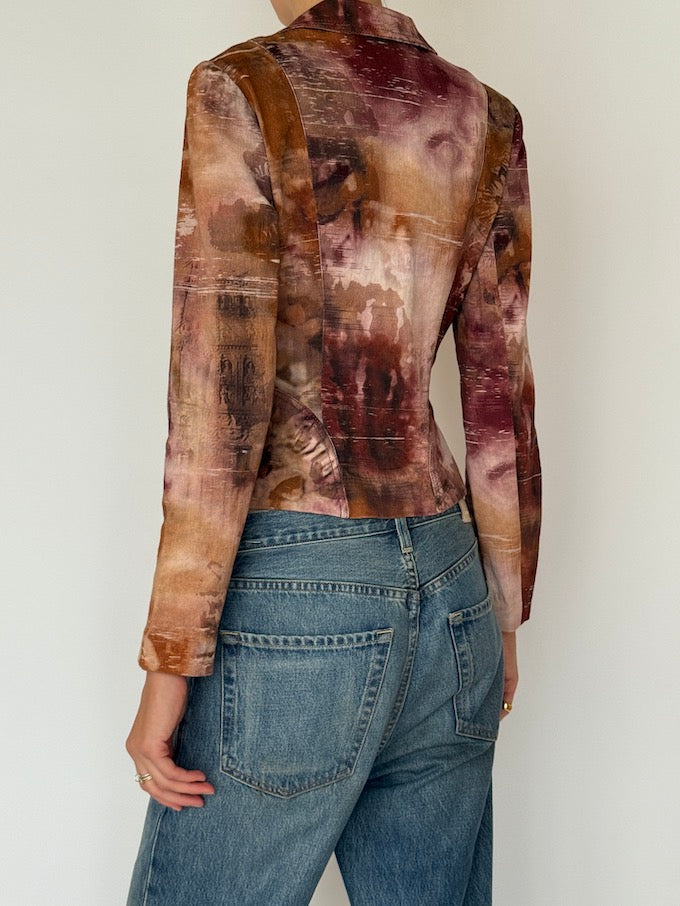 Vintage Artistic Abstract Blazer 6541