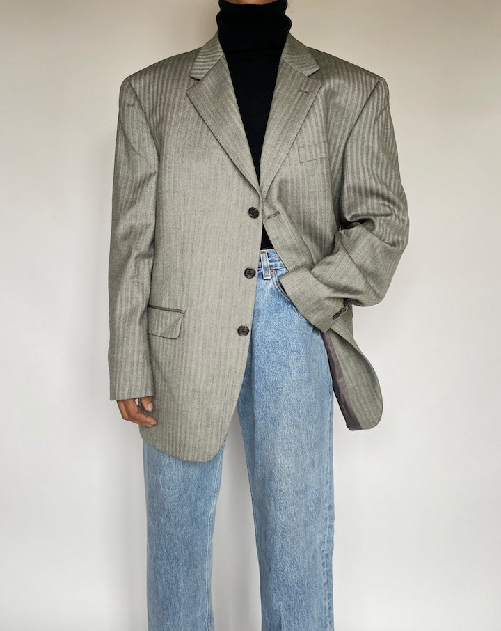 VINTAGE RALPH LAUREN SILK AND WOOL BLAZER 1779