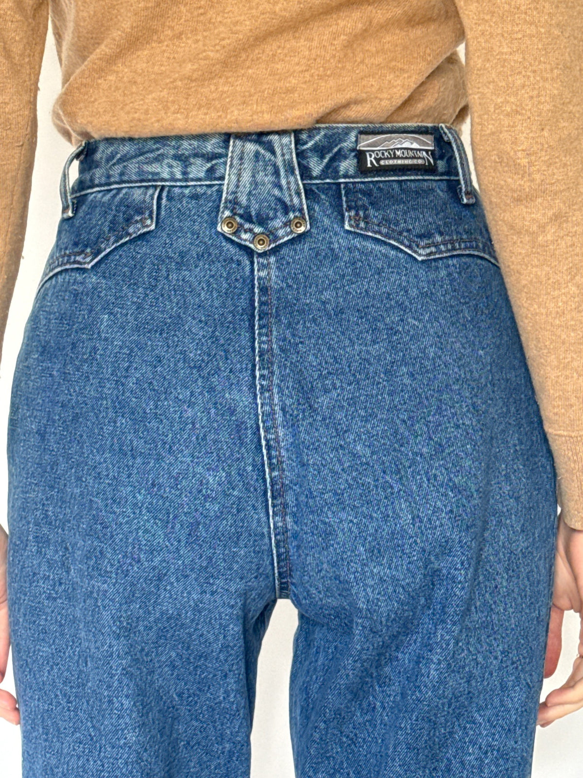 Vintage Rocky Mountain high waisted blue jeans 5221