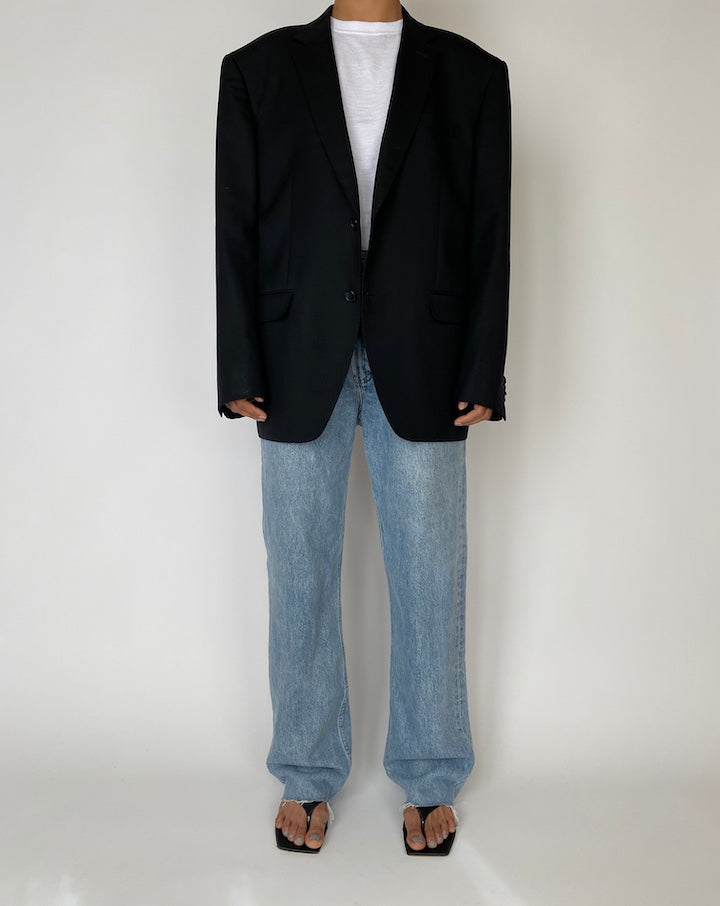 VINTAGE BLACK BLAZER 2544