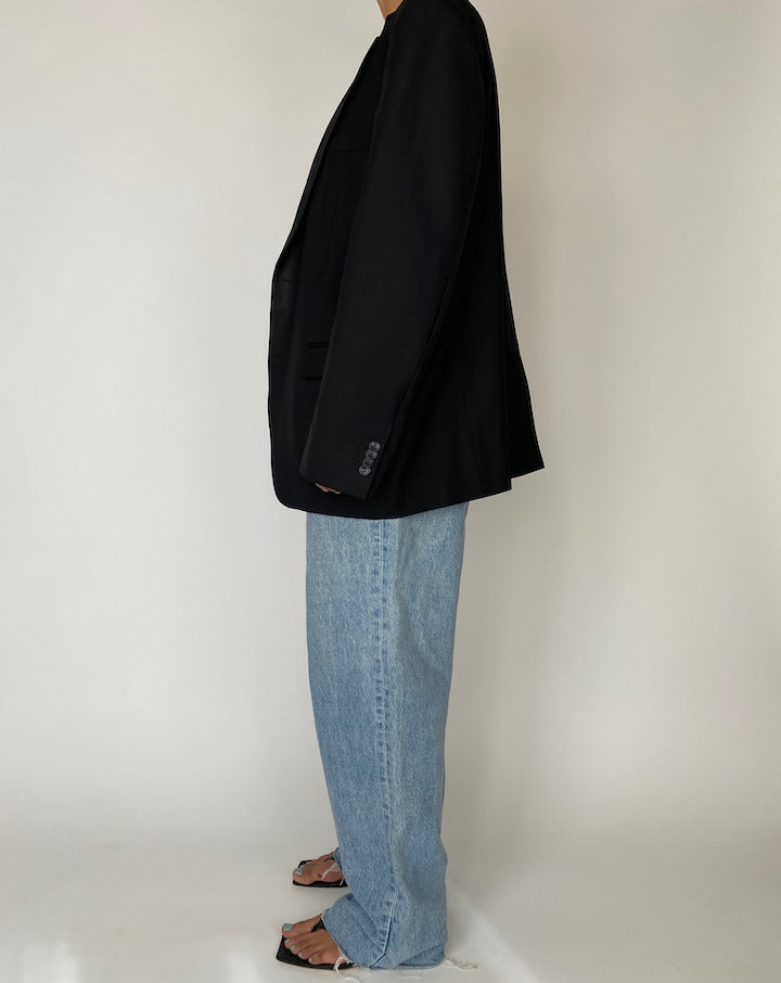 VINTAGE BLACK BLAZER 2544