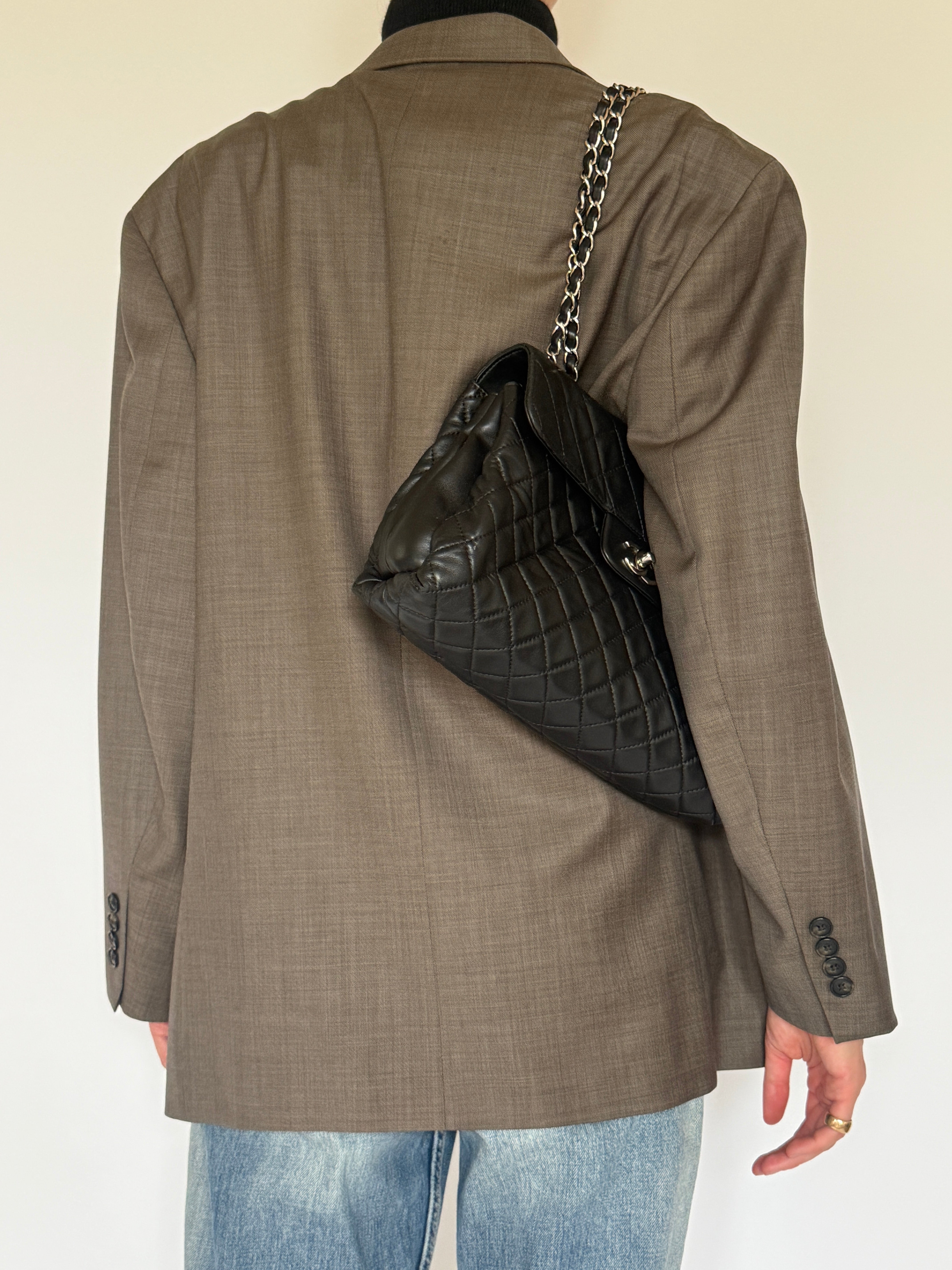 Vintage Oversized Wool Blazer In Cedar 5774