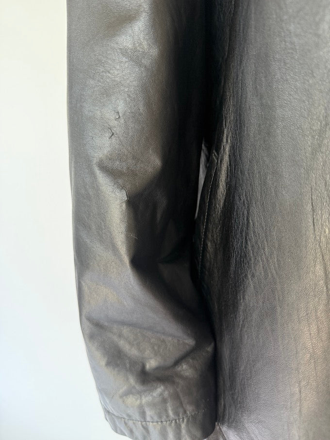 Vintage Leather Jacket Black 6136