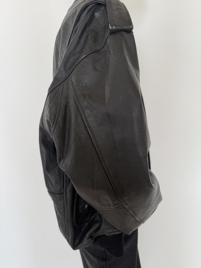 Leather jacket, vintage leather jacket, svc, shopvintagecollection