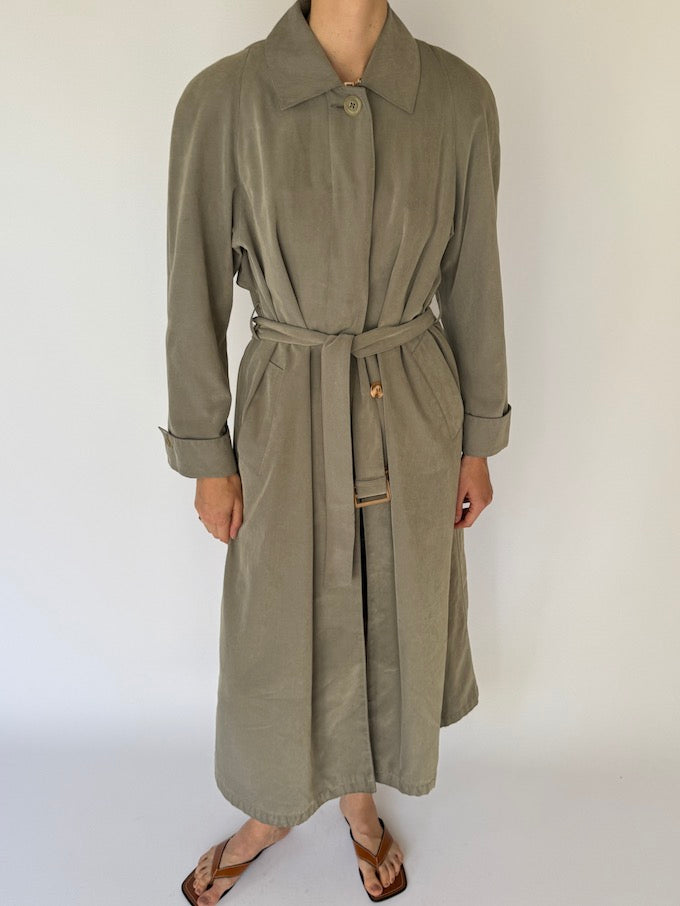 Vintage Trench Coat Sage 6129