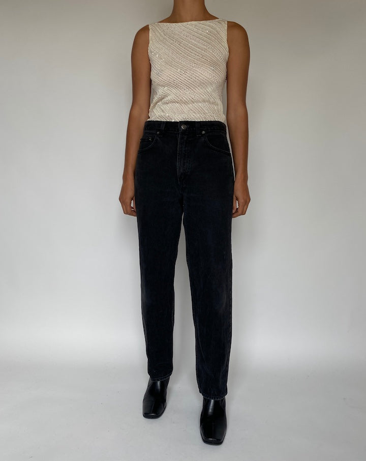 VINTAGE KNITTED CREAM TOP 1791