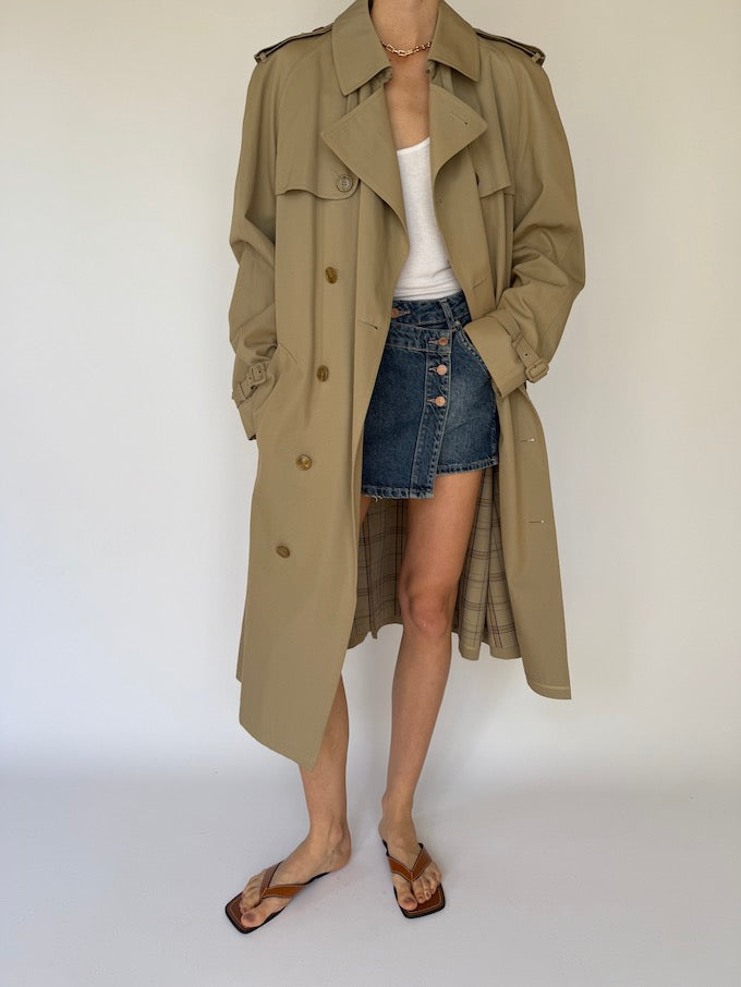 Vintage oversized trench coat beige 6130