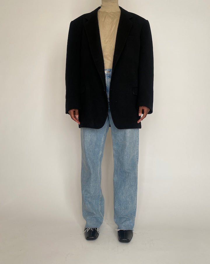 VINTAGE OVERSIZED BLACK BLAZER 4009
