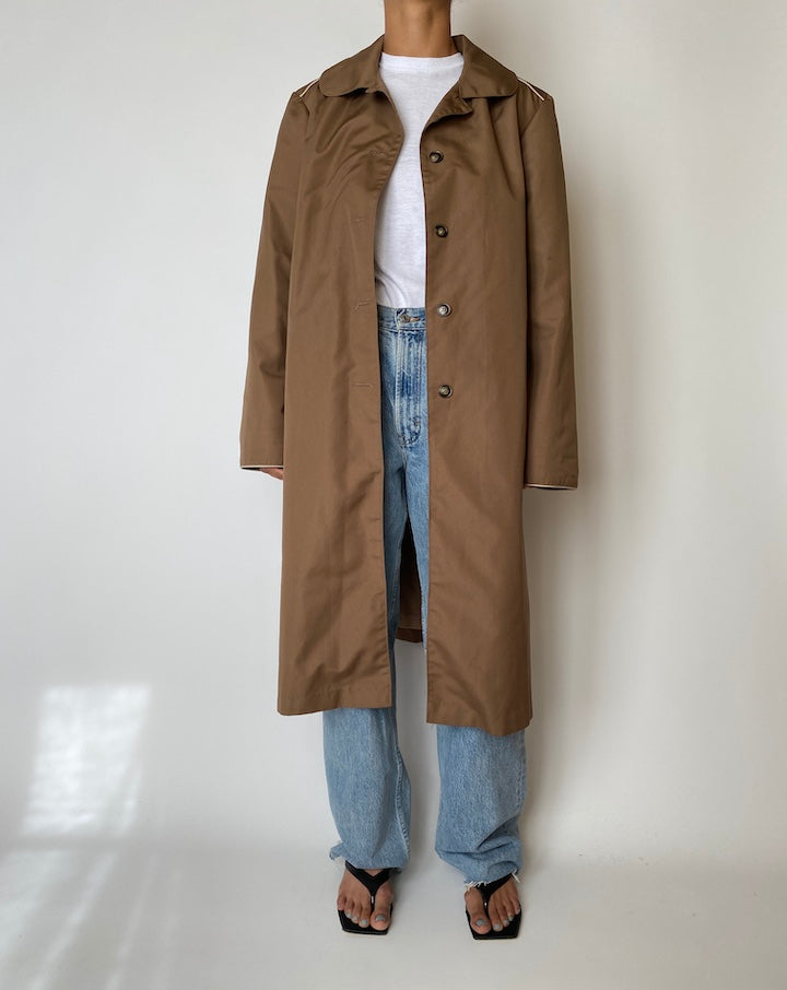 VINTAGE BROWN LONG COAT 2559