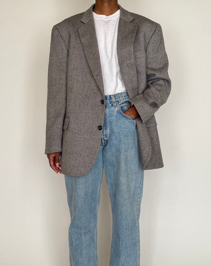 VINTAGE SINGLE-BREASTED OVERSIZED BLAZER 4012
