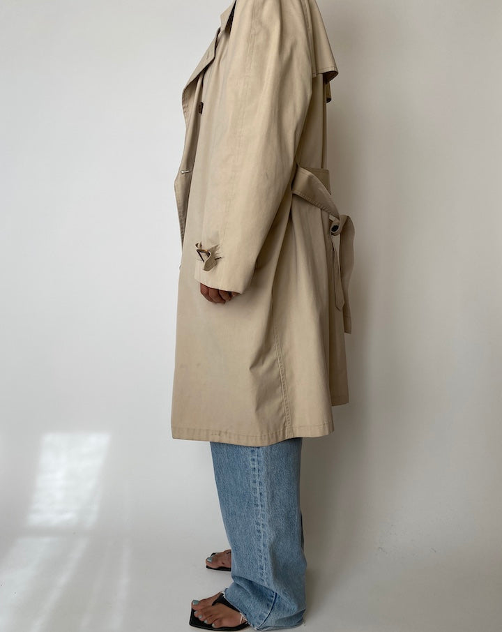 VINTAGE LIGHT BEIGE TRENCH COAT 2560