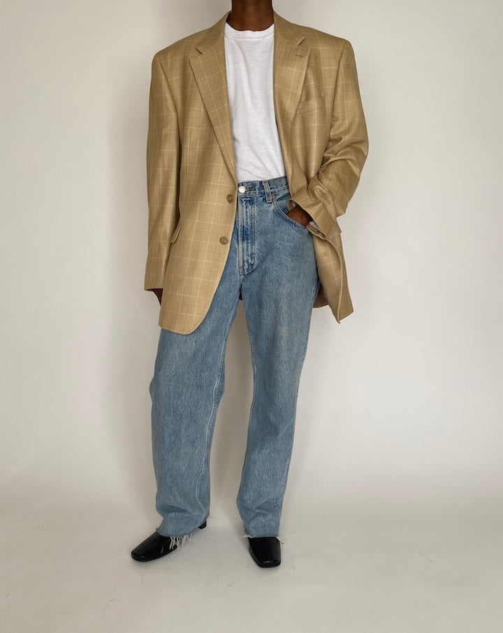 VINTAGE OVERSIZED RALPH LAUREN SILK BLAZER 4015