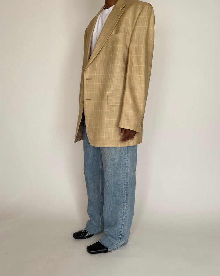 VINTAGE OVERSIZED RALPH LAUREN SILK BLAZER 4015