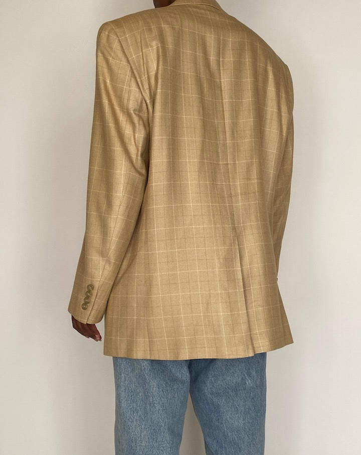 VINTAGE OVERSIZED RALPH LAUREN SILK BLAZER 4015