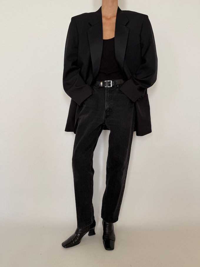 svc, shopvintagecollection, vintage, vintageblazer, oversizedblazer, blackblazer