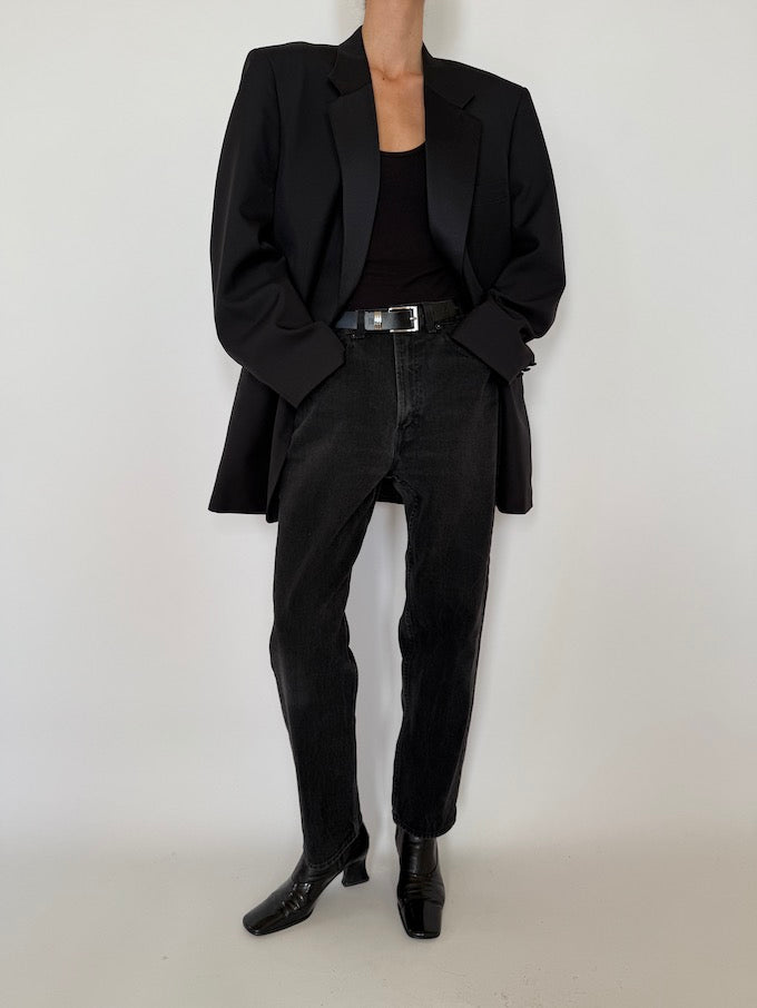 svc, shopvintagecollection, vintage, vintageblazer, oversizedblazer, blackblazer