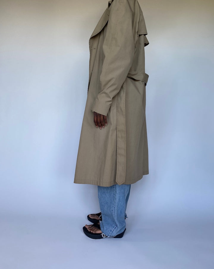 VINTAGE BEIGE TRENCH COAT 3519