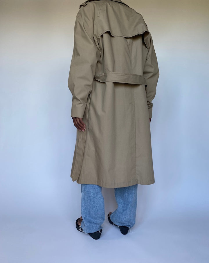 VINTAGE BEIGE TRENCH COAT 3519
