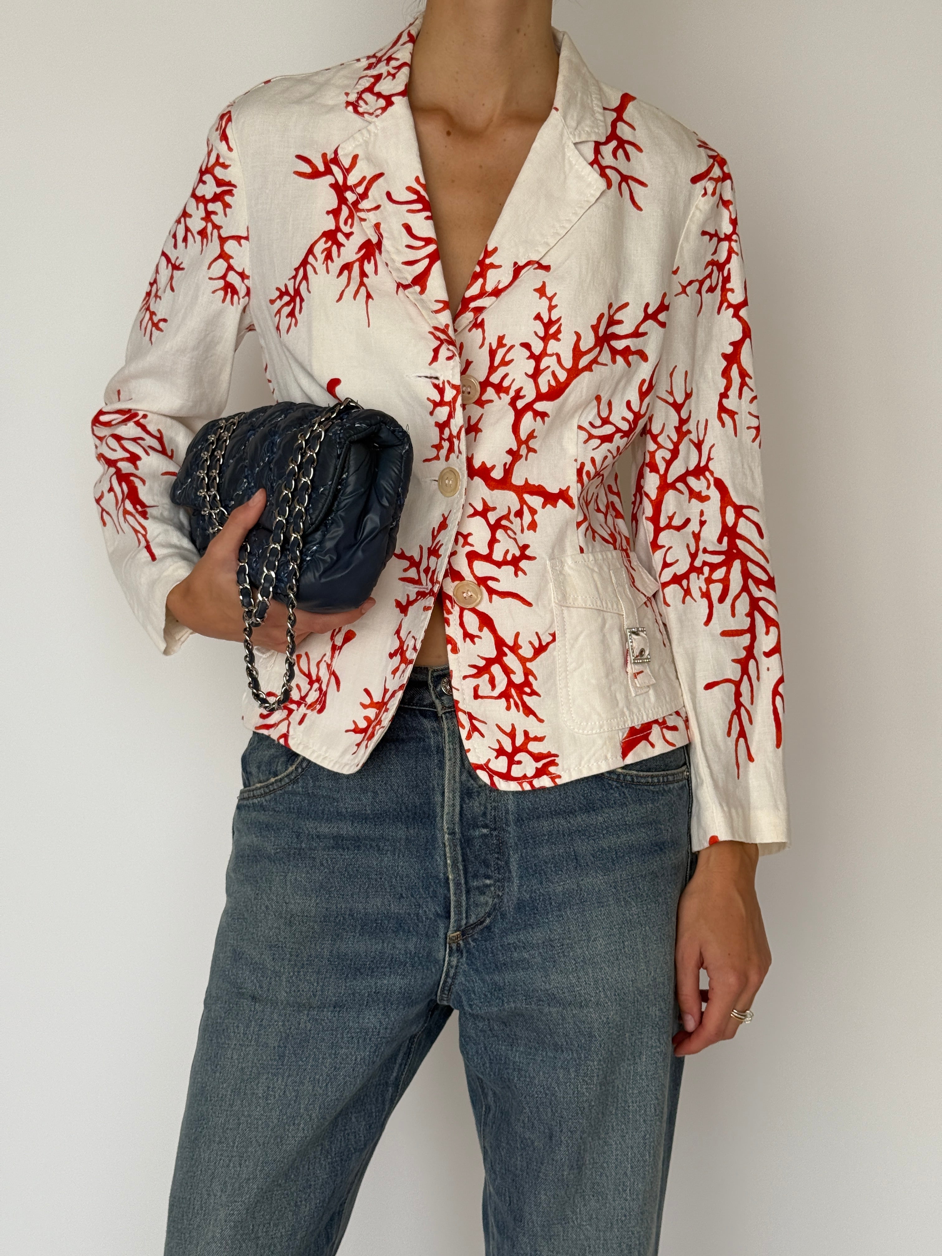 Vintage Red Valentino Linen Jacket 6499