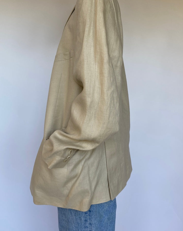 VINTAGE CALVIN KLEIN LINEN BLAZER 1145