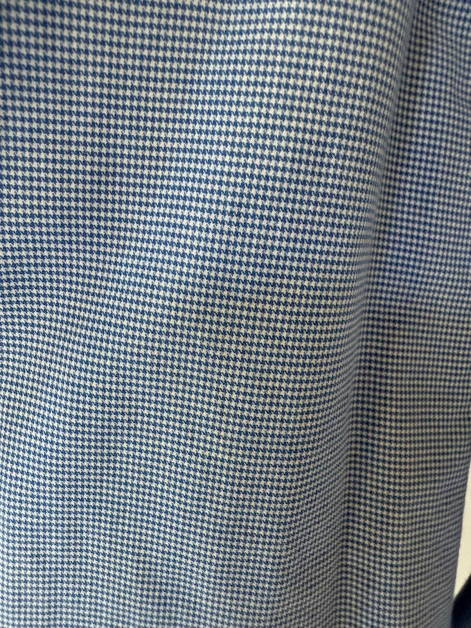 Vintage Ralph Lauren micro houndstooth shirt blue 6104