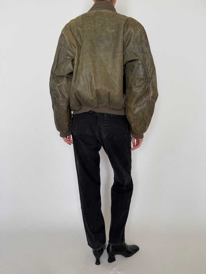 Leather jacket, vintage leather jacket, svc, shopvintagecollection