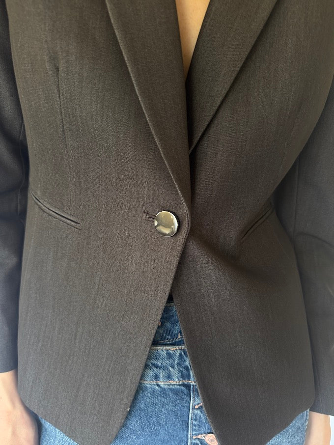 Vintage Tailored Blazer Brown 6066