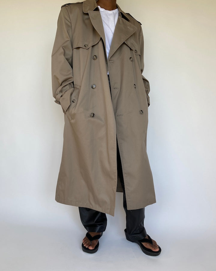 VINTAGE BEIGE TRENCH COAT 1165