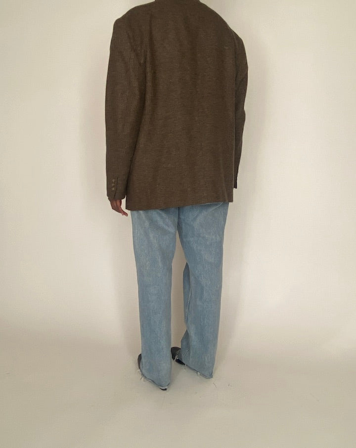 VINTAGE BROWN BLAZER 4056