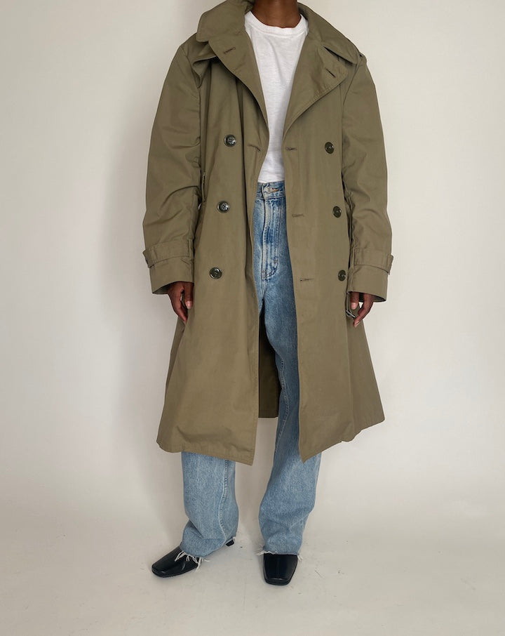 VINTAGE SAGE TRENCH COAT 4063