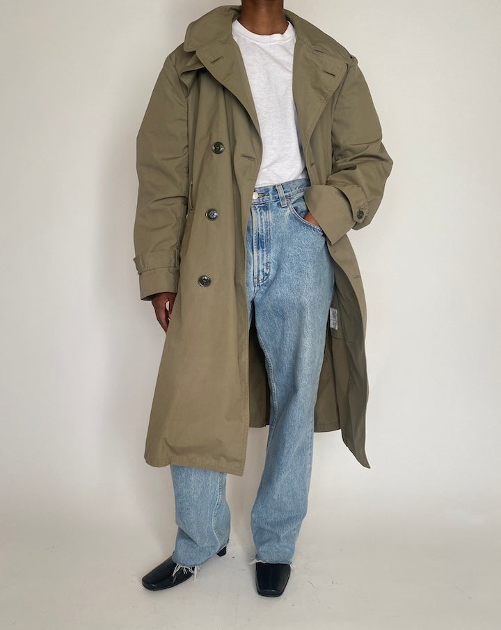 VINTAGE SAGE TRENCH COAT 4063