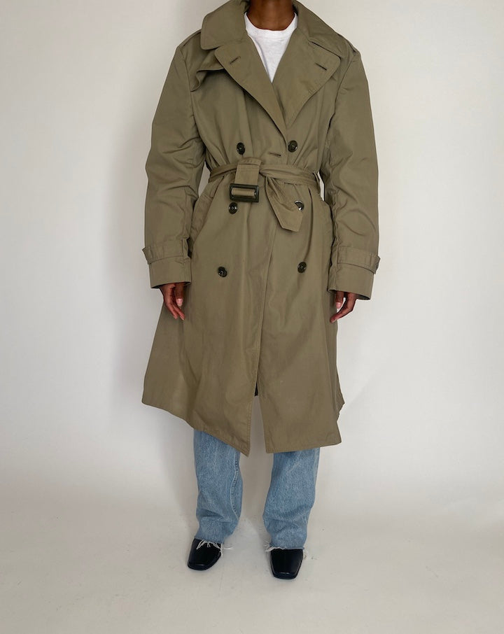 VINTAGE SAGE TRENCH COAT 4063