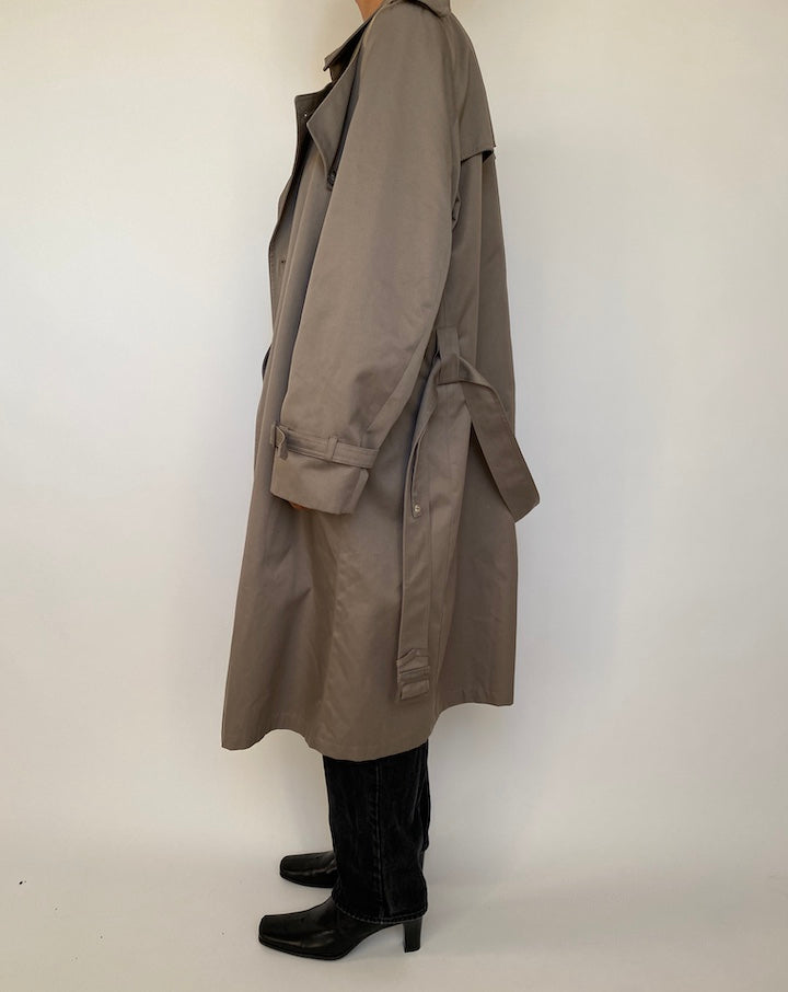 VINTAGE BEIGE OVERSIZED TRENCH COAT 1826