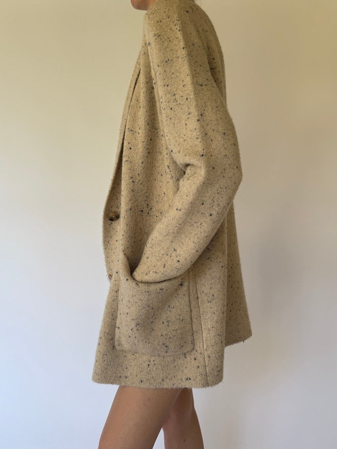 Vintage Sweater Cardigan Beige 6135