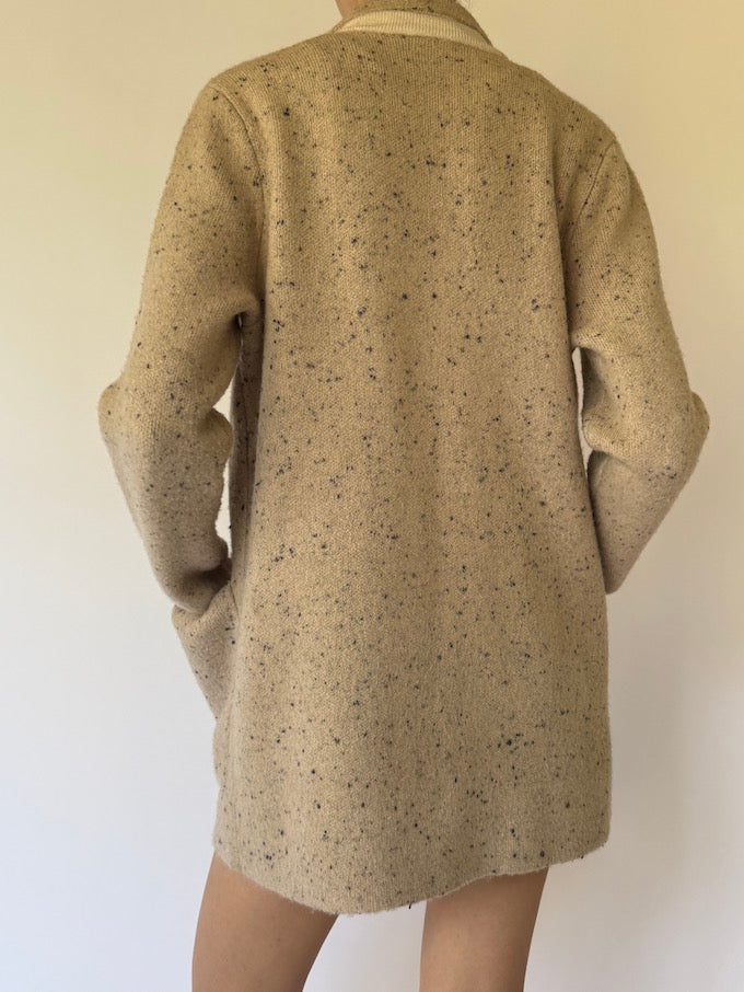Vintage Sweater Cardigan Beige 6135