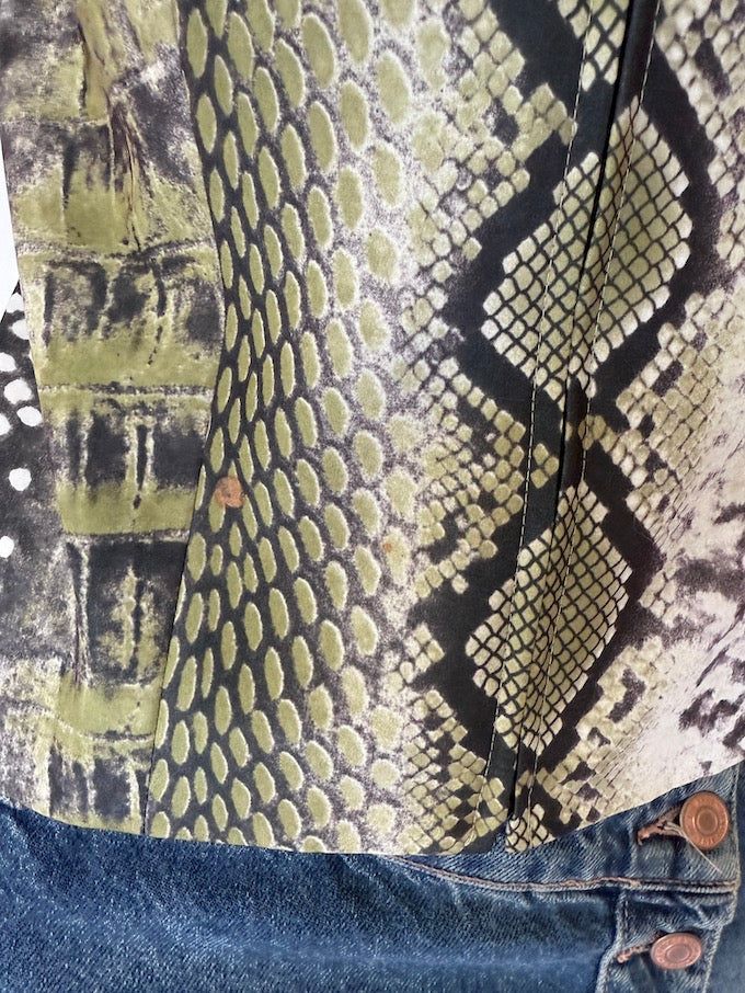 Vintage snakeskin-print jacket 6141