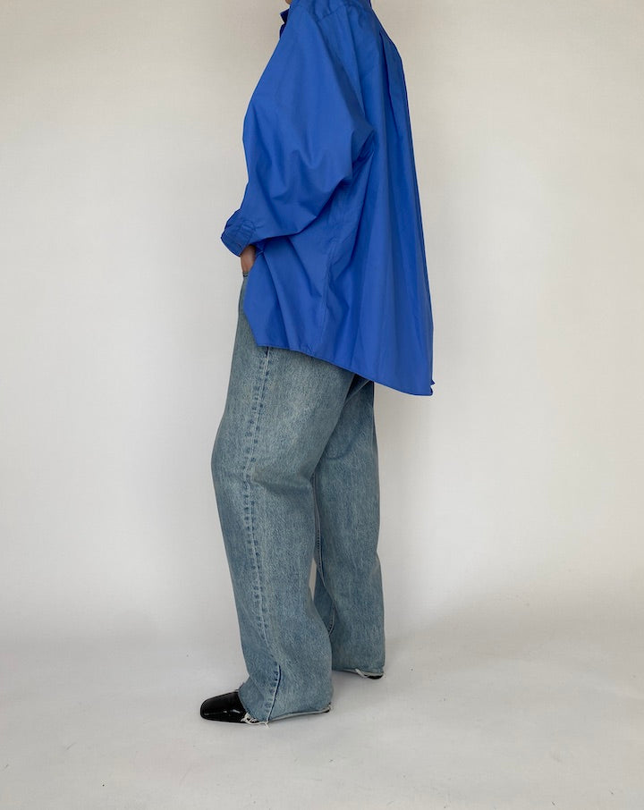 VINTAGE OVERSIZED BLUE SHIRT 4733